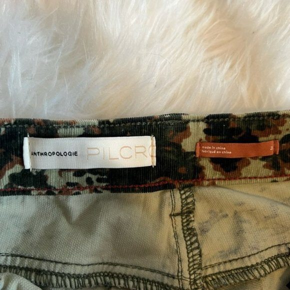 Anthropologie high waisted camo corduroy pants - Picture 7 of 13